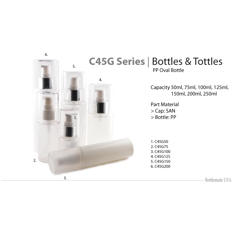 C45G Series Oval PP Bottles